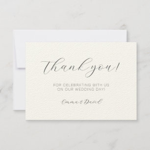 Cartão De Agradecimento Elegante Personalizado