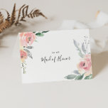 Cartão De Agradecimento Elegante Pink Blush Floral Bridal Party Obrigado<br><div class="desc">Este elegante cartões de agradecimentos de noiva floral cor-de-rosa é perfeito para um casamento moderno. A design apresenta rosas rosas desenhadas à mão e peônias com folhas verdes e cinzas,  inspirando beleza natural.</div>
