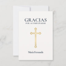 Elegante Primera Comunión Cruz de Ouro