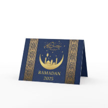 Elegante Ramadan Kareem Eid Mubarak 2025 Saudação
