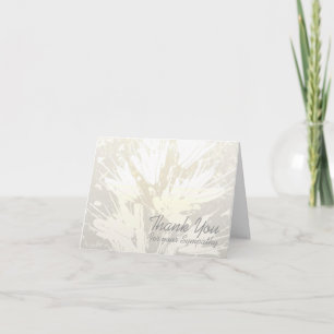 Cartão De Agradecimento Elegante simpatia por padrão floral Obrigado Cartã