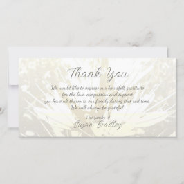 Cartão De Agradecimento Elegante simpatia por padrão floral Obrigado Cartã