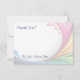 Cartão De Agradecimento Elegante Swirling Rainbow Splash - Obrigado - 3 (Verso)