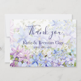 Cartão De Agradecimento Elegante Vinca Casamento Obrigado