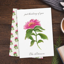 Elegante Vintage Floral Pensando em Você