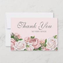 Elegantes Rosas Rosa Água-marinha Obrigado