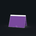 Cartão De Agradecimento Eleve seu Design de site com um roxo espantoso<br><div class="desc">Crie um design gráfico cativante com um fundo roxo moderno e elegante,  emparelhado com uma borda branca nítida. Melhore a sua estética do site e eleve a sua marca com este esquema de cores surpreendente!</div>