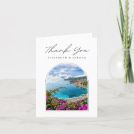 Cartão de Agradecimento em Branco com Foto de Nice