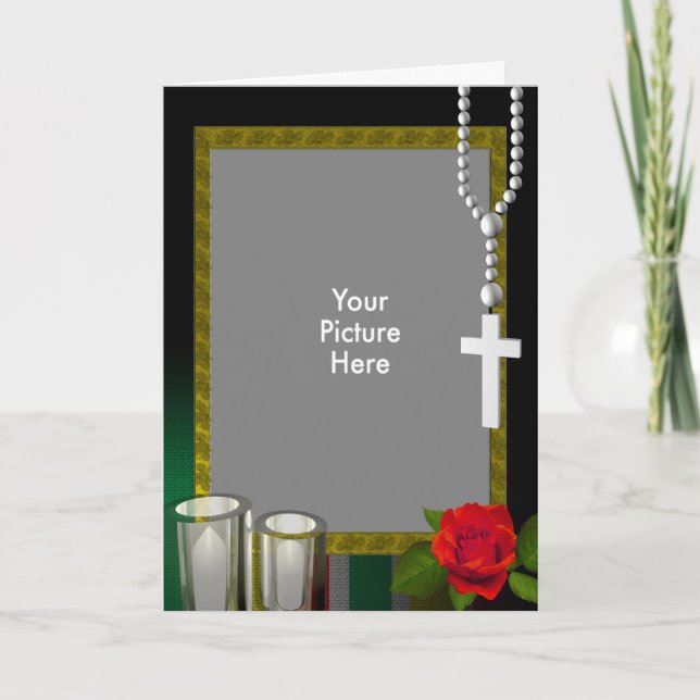 Cartão De Agradecimento Em memória de (Frente)