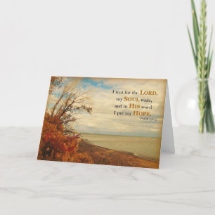 Cartão De Agradecimento Em Sua Palavra Eu Coloquei Minha Esperança - Cartã