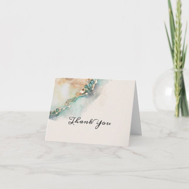 Cartão De Agradecimento Emerald Isle Obrigado (Frente)