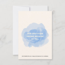 Cartão De Agradecimento Employee Staff Thank You Appreciation Card