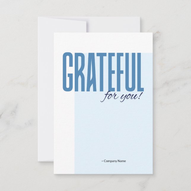 Cartão De Agradecimento Employee Staff Thank You Appreciation Card (Frente)