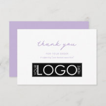 Empresa Personalizada Obrigado Logotipo Roxo