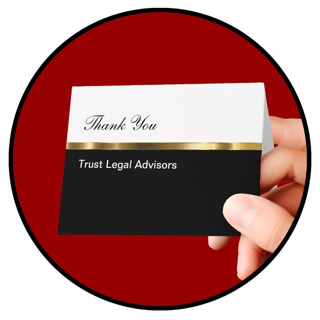 Cartão De Agradecimento Empresas clássicas Obrigado (Criador carregado)