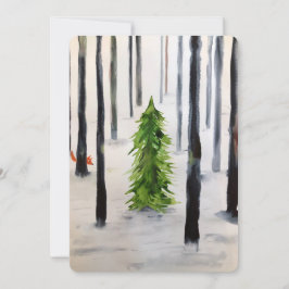 Cartão De Agradecimento encontro de inverno