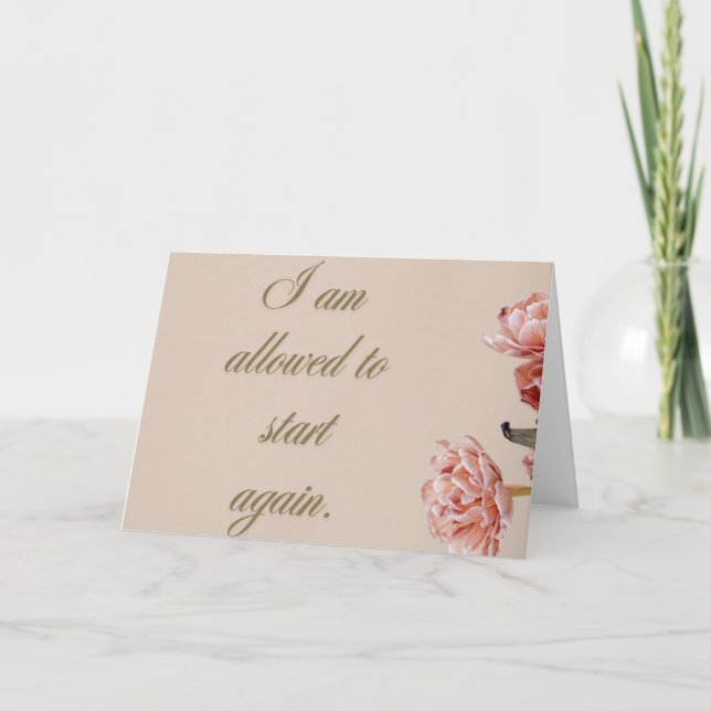 Cartão De Agradecimento Encouragement Card (Frente)