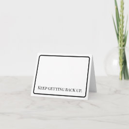 Cartão De Agradecimento Encouragement: Get Up Notecard