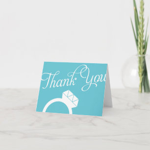 Cartão De Agradecimento Engagement Ring Thank You Cards