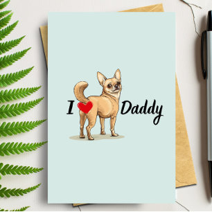 Cartão De Agradecimento Engraçado Chihuahua Do Dia de os pais De Cachorro 