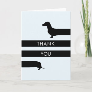 Cartão De Agradecimento Engraçado Dachshund Obrigado