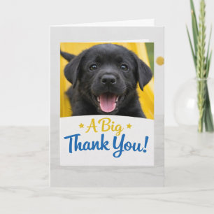 Cartão de Agradecimento Engraçado do Cachorrinho L