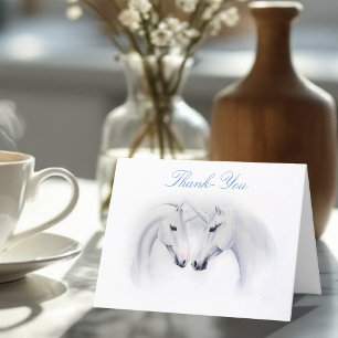 Cartão De Agradecimento Enquanto Unicorns Adoram Casal