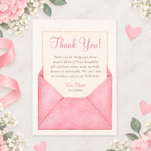 Entrega Especial Envelope Rosa Elegante Menina Beb