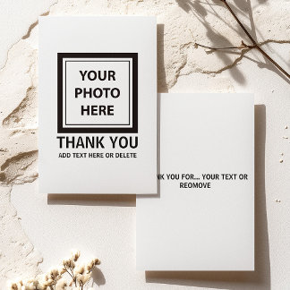 Cartão De Agradecimento Enviar imagem foto & adicionar texto – Personaliza