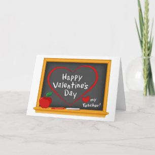 Cartão De Agradecimento Enviar Saudações ao Professor Dia de os namorados