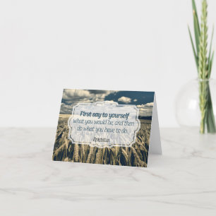 Cartão De Agradecimento Epictetus "Faça isso" Citação Inspiracional