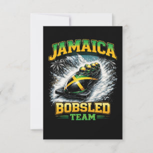 Cartão De Agradecimento Equipe Jamaicana de Bobslê