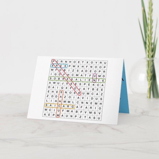 Cartão De Agradecimento Eres un profesor sobresaliente.  (Frente)