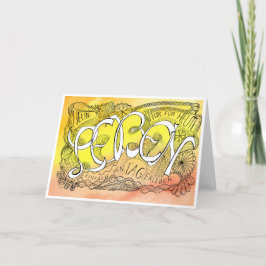 Cartão De Agradecimento Erste Regel der Gelassenheit – LEBEN Faltkarte