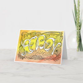 Cartão De Agradecimento Erste Regel der Gelassenheit – LEBEN Faltkarte