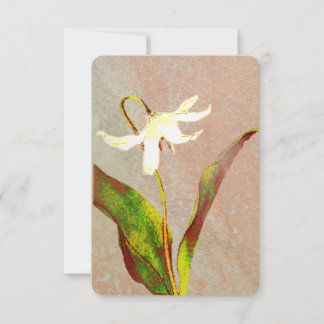 Cartão De Agradecimento Erythronium Grandiflorum Wood Topped Wall Tapestry