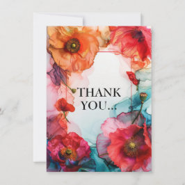 Cartão De Agradecimento Escarlet Elegância Petal