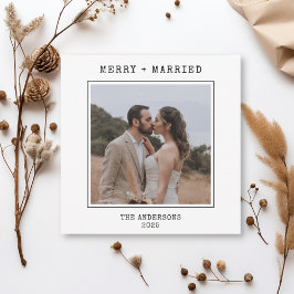 Cartão De Agradecimento Escritor 2 Fotografia Feliz Casada Natal