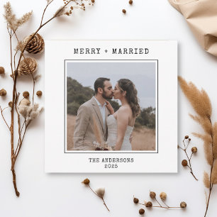 Cartão De Agradecimento Escritor 2 Fotografia Feliz Casada Natal