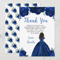 Escuridão Princesa Marinho Azul Floral Doce Dezess