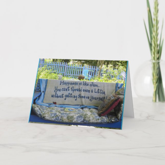 Cartão De Agradecimento Espalhe a felicidade como o doce (Frente)