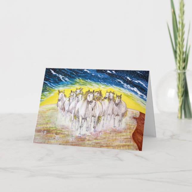 Cartão De Agradecimento Espírito do mustang (Frente)