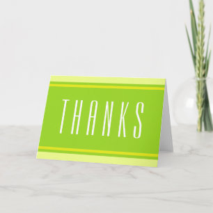 Cartão De Agradecimento ESPORTE STRIPES - Primavera Verde + seu texto