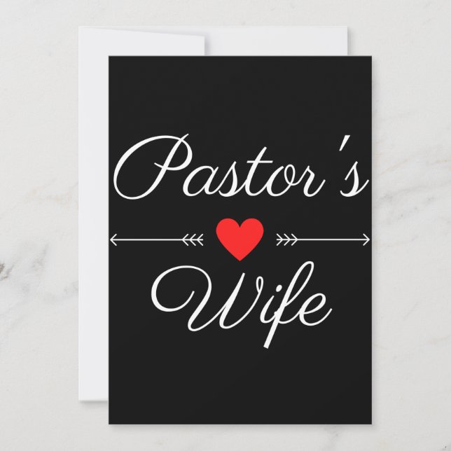 Cartão De Agradecimento Esposa do Pastor (Frente)