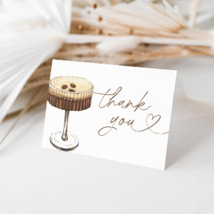 Cartão De Agradecimento Espresso Martini O Amor Está Cozinhando Chá de Noi