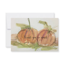 Esquema de aquarela original Pumpkin