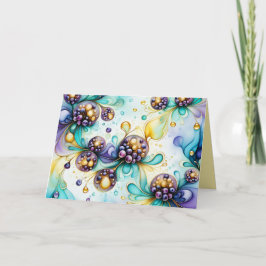 Cartão De Agradecimento Essência da placa de anotações de mirtilo