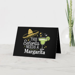 Cartão De Agradecimento Esta Senhorita Precisa de Uma Margarita Cinco De M