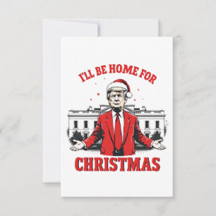 Cartão De Agradecimento Estarei em casa para a Inaguração de Trump Won de