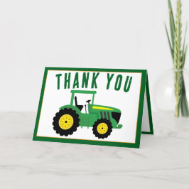 Cartão De Agradecimento Esteja atento à sua Fazenda de primeiro aniversari